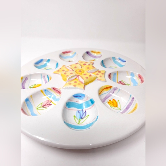 Vintage World Bazaars Deviled Egg Platter - Picture 4 of 8